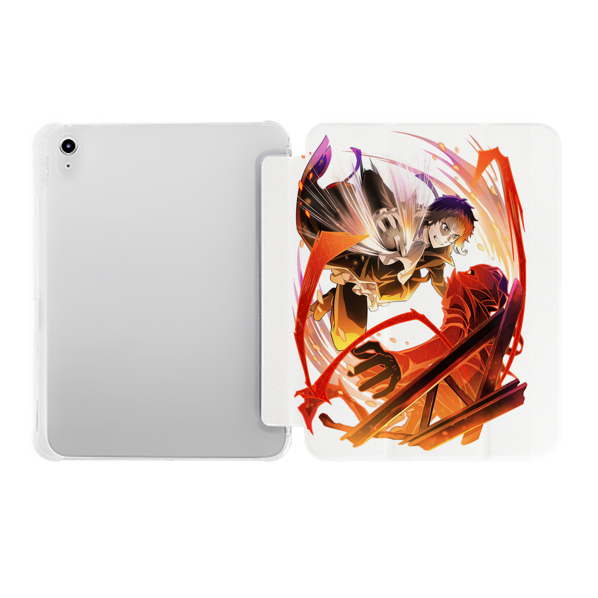 （画像用） 文豪ストレイドッグス Bungo Stray Dogs IPad ケース ペン収納付き 三つ折りスタンド PUレザー×シリコン 対応機種9.5/10.5/10.9インチ